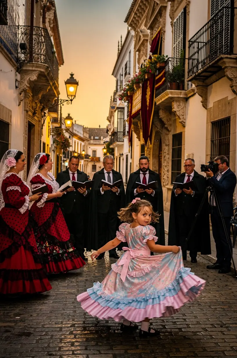 Vista panorámica de una plaza histórica en España durante un festival tradicional con decoraciones coloridas. Fachada detallada de una catedral gótica emblemática que refleja la arquitectura española clásica. Grupo de personas participando en una danza folclórica con trajes típicos en una celebración local. Calle empedrada adornada con luces y banderines para una fiesta popular en un pueblo español. Interior de un museo que exhibe artefactos y vestimentas relacionadas con la cultura española. Escena nocturna de fuegos artificiales sobre un castillo antiguo durante una festividad tradicional.